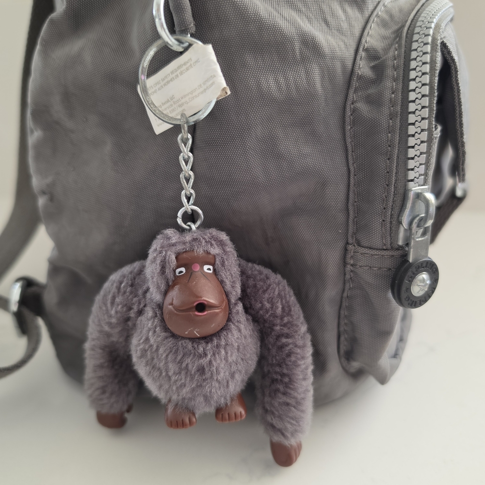 Kipling Gray Nylon Mini Backpack - Compact Everyd… - image 2